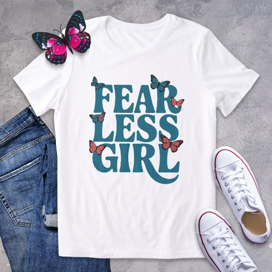 Furless Girl Bold Aquamarin Butterfly Shirt