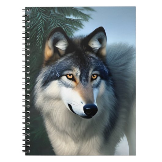 Furless the Arctic Wolf, Notebook Notizblock (Vorderseite)