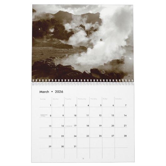 Furnas, Azoren - Fotokalender Kalender (Mär 2026)