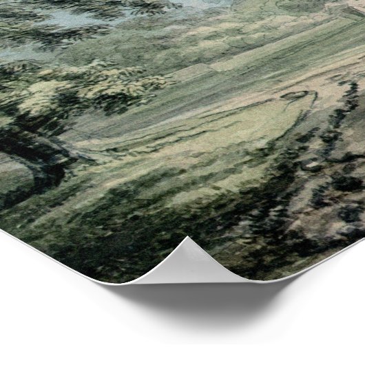 Furness Abbey, Lancashire Poster (Ecke)