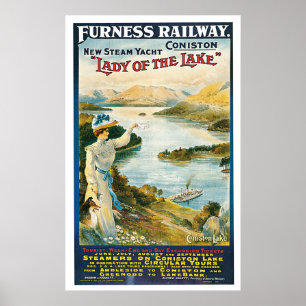 Furness Railway Coniston England Poster