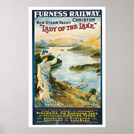 Furness Railway Coniston England Poster (Vorne)