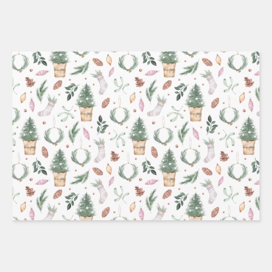 Furnierpapier für Wasserfarben-Pastellfarben Geschenkpapier Set (Vorderseite 3)