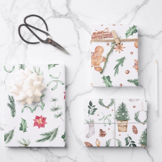 Furnierpapier für Wasserfarben-Pastellfarben Geschenkpapier Set (Vorderseite)