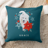 Furore Christmas Dog Samoyed personalisiert Kissen (Decke)