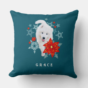 Furore Christmas Dog Samoyed personalisiert Kissen