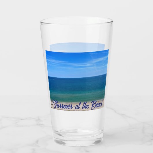 Furrever beim Beach Glass Cup Glas (Rückseite)
