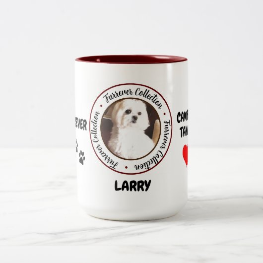 Furrever Cawfee Tawk personalisierte Kaffee Tasse (Mittel)