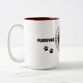 Furrever Cawfee Tawk personalisierte Kaffee Tasse (Links)
