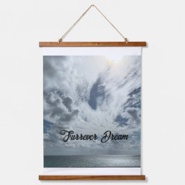 Furrever Dream Wall Art Deco Tapestes Wandteppich Mit Holzrahmen