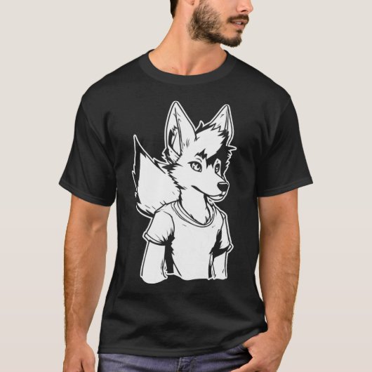 Furries Fursona Cosplay Furry Fandom T-Shirt (Vorderseite)