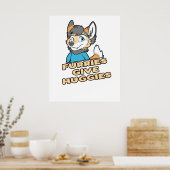 Furries geben Huggies Funny Furry Fursuit Gi Poster (Küche)