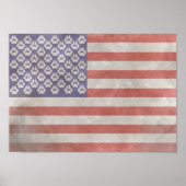Furry American Flag Poster (Vorne)