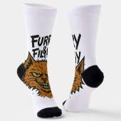 "Furry and Filthy" Sassy Cat Socks Socken (Gewinkelt)