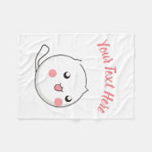 Furry Ball of Kitten Liebe Fleecedecke (Vorderseite (Horizontal))
