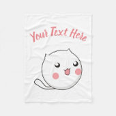 Furry Ball of Kitten Liebe Fleecedecke (Vorderseite)