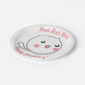 Furry Ball of Kitten Liebe Pappteller (Schrägansicht)