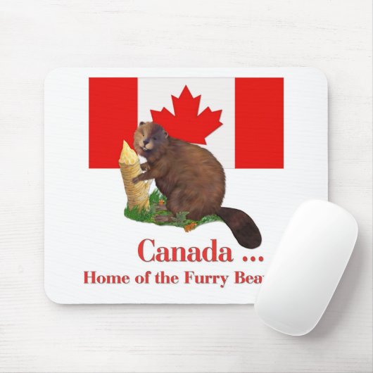 Furry Beaver Mousepad (Mit Mouse)
