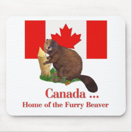 Furry Beaver Mousepad