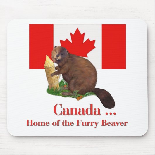 Furry Beaver Mousepad (Vorne)