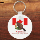 Furry Beaver Schlüsselanhänger (Vorderseite)