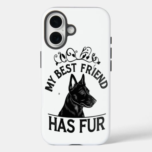 Furry Best Friend Case-Mate iPhone Hülle (Rückseite)
