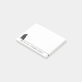 Furry Black Cat Personalize Notes Post-it Klebezettel (angewinkelt)