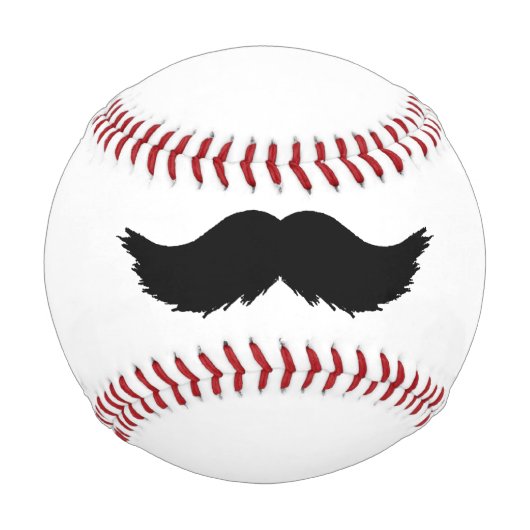 Furry Black Mustache Baseball (Rückseite)