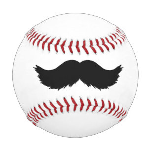 Furry Black Mustache Baseball