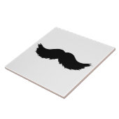 Furry Black Mustache Fliese (Seite)