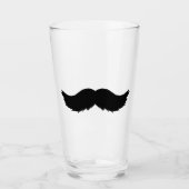 Furry Black Mustache Glas (Vorderseite)