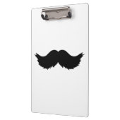 Furry Black Mustache Klemmbrett (Links)