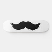 Furry Black Mustache Skateboard (Horizontal)