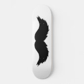 Furry Black Mustache Skateboard (Vorderseite)