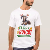 Furry & Bright Dackel T-Shirt (Vorderseite)