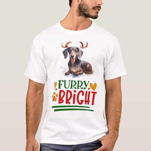 Furry & Bright Dackel T-Shirt (Vorderseite)
