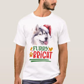Furry & Bright Husky T-Shirt (Vorderseite)