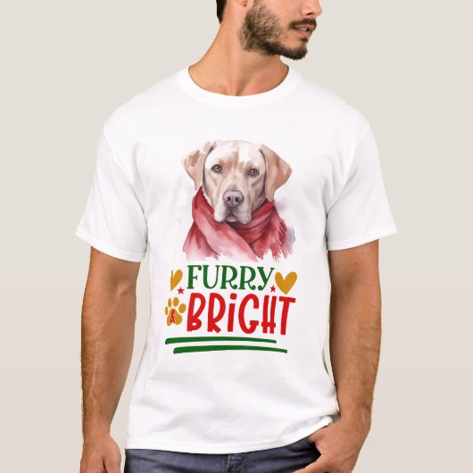 Furry & Bright Labrador Retriever T-Shirt (Vorderseite)