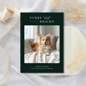 Furry & Bright Simple Dog Weihnachten 2 Foto Grün