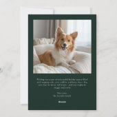 Furry & Bright Simple Dog Weihnachten 2 Foto Grün (Rückseite)