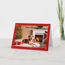 Furry Buddy Christmas Card Karte