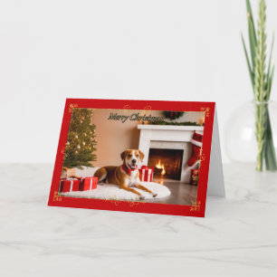 Furry Buddy Christmas Card Karte