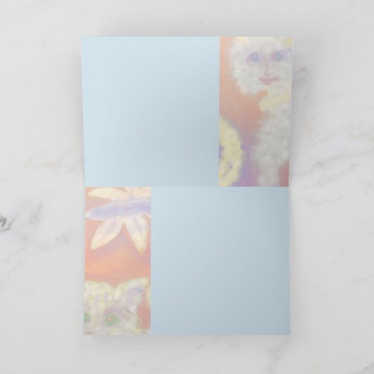 Furry Cats Friendly Note Card Karte (Innenseite)