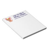 Furry Cheese Man Business Mouse Krawatte Nerdy Notizblock (angewinkelt)