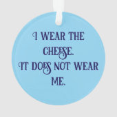 Furry Cheese Man Business Mouse Tie Glasses Nerdy Ornament (Rückseite)