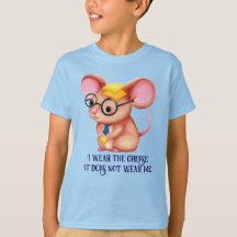 Furry Cheese Man Business Mouse Tie Glasses Nerdy