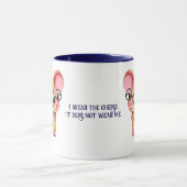 Furry Cheese Man Business Mouse Tie Glasses Nerdy Tasse (Zentrum)