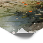 Furry Face: Ein bisschen Whimsy Bunny Poster (Ecke)