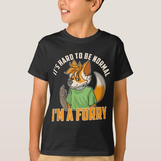 Furry Fandom - Furries Fursona Fursuit T-Shirt (Vorderseite)