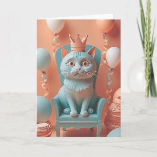 Furry Feline Birthday Bash Karte